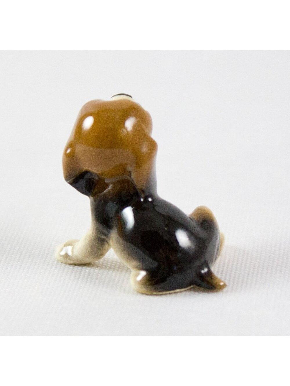 Vtg Hagen Renaker Miniature Porcelain Seated Beagle Puppy Dog Figurine - Picture 3 of 4